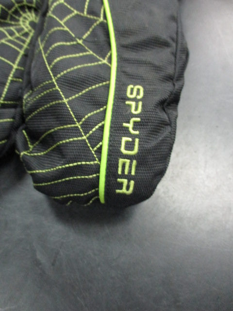 Used Spyder Mittens Black Ladies Small