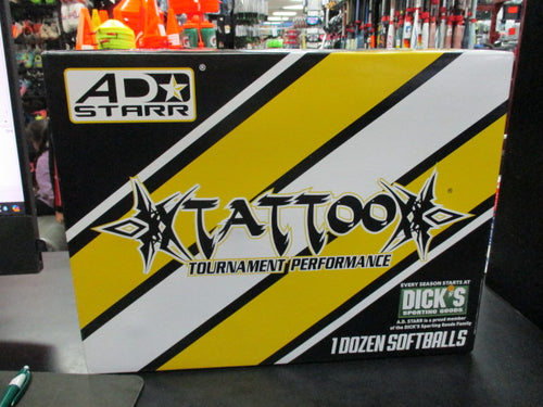 AD Starr Tattoo 12'' Softball Usa .52 Cor 1 Dozen