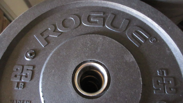 Load image into Gallery viewer, Rogue Mil Spec 25 lb Bumper Plates sold as a set of 2
