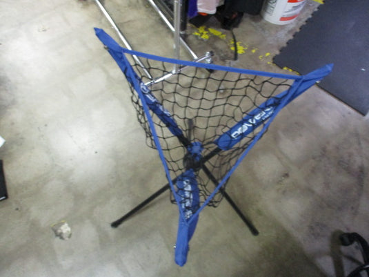 Used Blue Softball Power Net  Ball Caddy