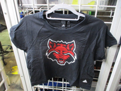 Adidas Red Wolves Recycled Cotton Crop Top Womens Size Medium