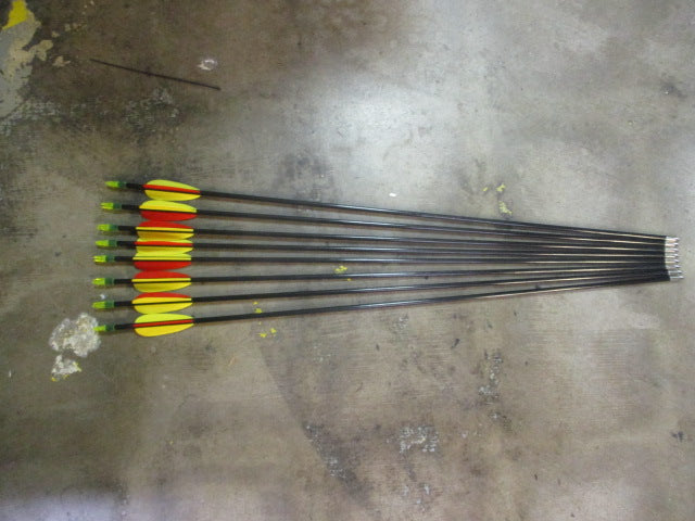 Load image into Gallery viewer, Used 30&quot; Fiberglass Target Arrows Set of 8
