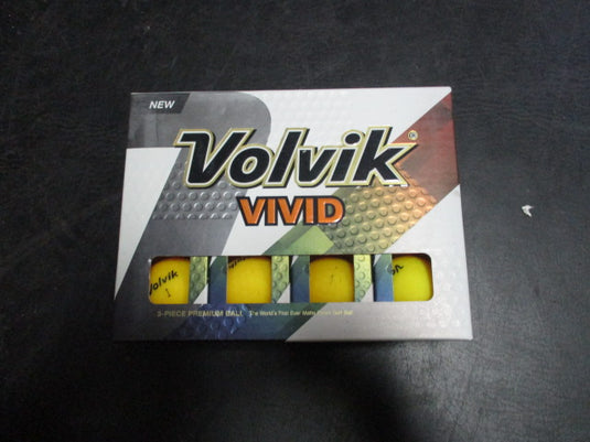 Volvik Vivid Matte Yellow Dozen Golf Balls