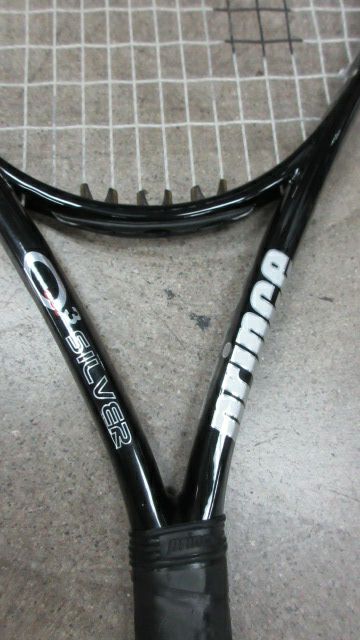 Load image into Gallery viewer, Used Prince O3 Silver Tennis Racquet 27.75&quot; Oversize
