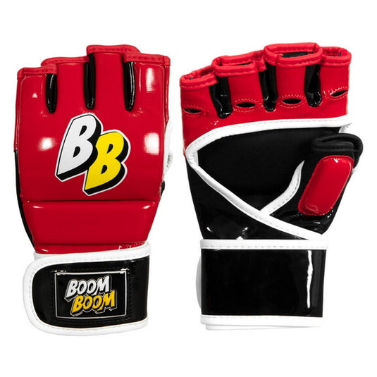 New Title Boom Boom Boxing Bomber Youth MMA Gloves - Red/Black