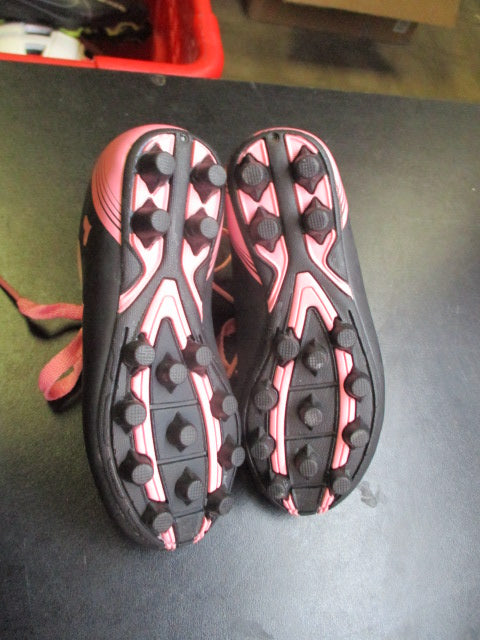 Trax Pink & Black Soccer Cleats Youth Size 8.5