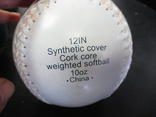 Used Primed 12" Weighted Softballs - Strap Cut Off