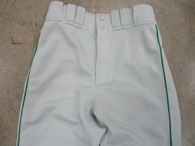 Load image into Gallery viewer, Mizuno Performance Gray Baseball Pants Sz XS - Green Piping
