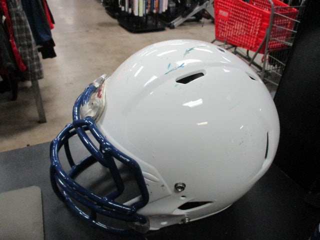 Load image into Gallery viewer, Used Riddell White Football Helmet Size Youth INITIAL SEASON 2013 (NO JAWPADS)
