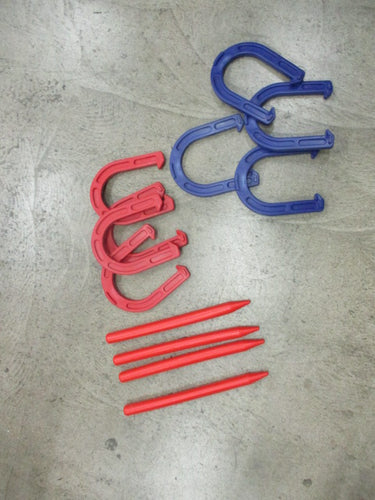 Used Hey Play Rubber Horseshoe Set