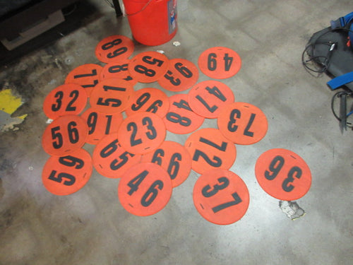 Used Gopher Number Markers - 1 Qty (assorted numbers)