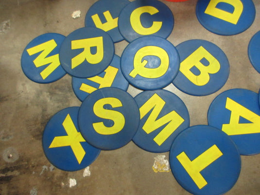 Used Poly Letter Markers - 1 Qty (assorted letters)