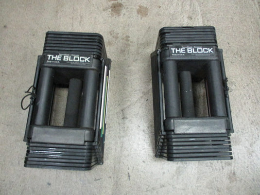 Used Powerblock The Block Adjustable 45 LB Dumbbell Set (Set Of 2)