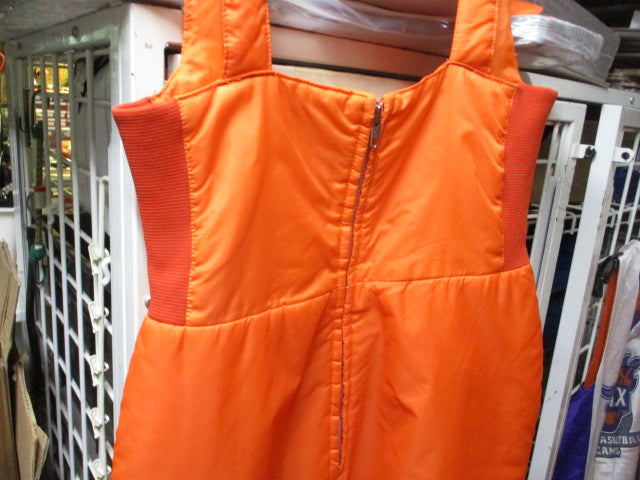 Load image into Gallery viewer, Used Aspen Orange Snow Bibs Size Large
