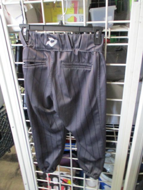 Load image into Gallery viewer, Used Demarini Grey Pin Striped &#39;R&#39; Softball Pants Adult Size XS - wear on ankle
