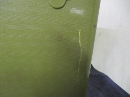 Used Green Tackle Box - cracks on back