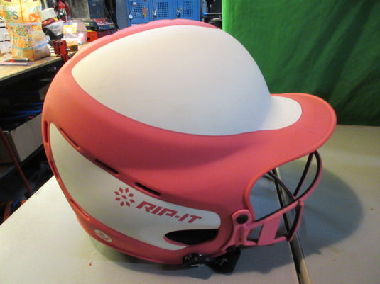 Used Rip-It Batting Helmet w/ Facemask Size M/L 6 1/2 - 7 3/8