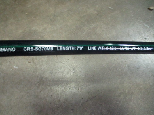 Used Shimano Crusial Graphite Rod 7' CRS-SG70MB Fishing Pole (Broken Tip)