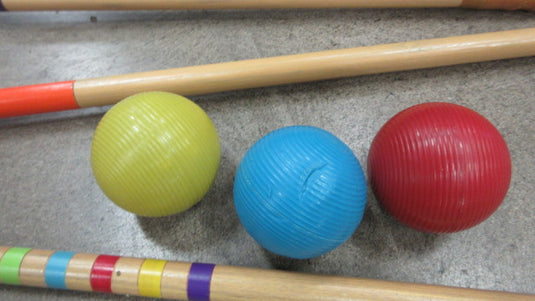 Used GoSports Croquet Complete Set Yard Game