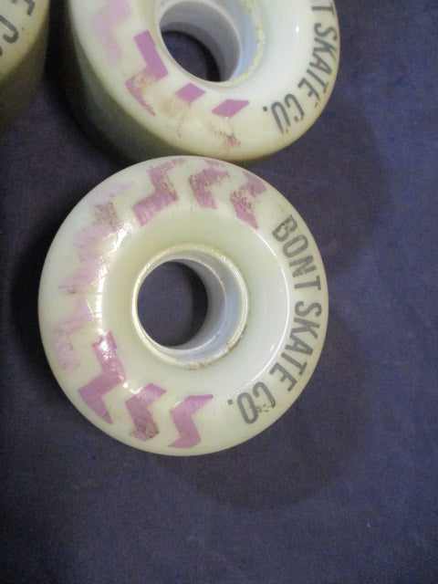 Used Purple Bont Skate Co. Glide Outdoor Roller Skate Wheels Set of 8