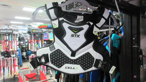 Used STX Cell V Lacrosse Shoulder Pads Youth Medium