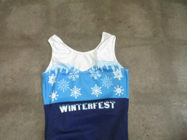 Load image into Gallery viewer, Used GK Gymnastics / Dance Leotard Winterfest Adult Medium
