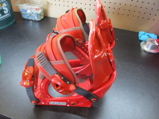 Used Custom Snowboard Bindings Size Small