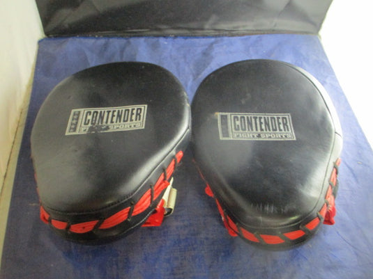 Used Contender Fight Sports Gel Panther Punch Mitts - small tear