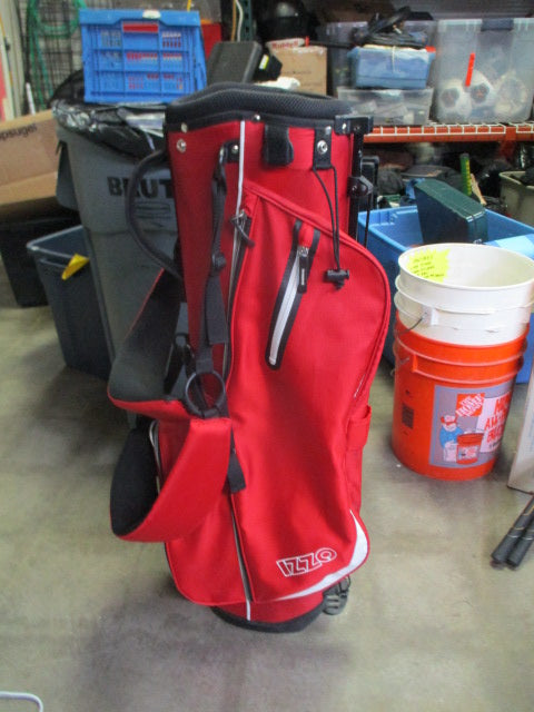 Used IZZO Red Stand Golf Bag