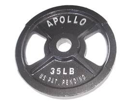 NEW Apollo Athletics 45 LB Cast Iron Olympic Grip Plate