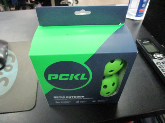 New PCKL Optic Outdoor 4 Neon Green Performance Pickleball Balls