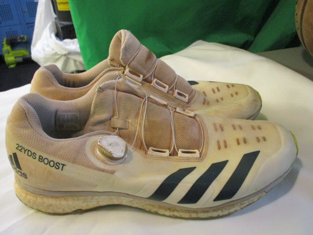 Load image into Gallery viewer, Used Adidas 22YDS Boost Cricket Shoes Size 10.5
