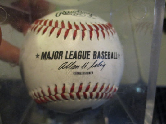 Rawlings Official MLB Baseball Unknown Signature in Case