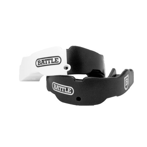 New Battle Football Mouthguard 2-Pack Adult Ages 10 + - Black/White