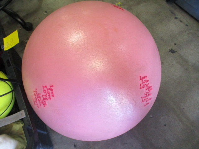 Load image into Gallery viewer, Used Gaiam Pink &quot;Love&quot; Fitness Exercise Ball
