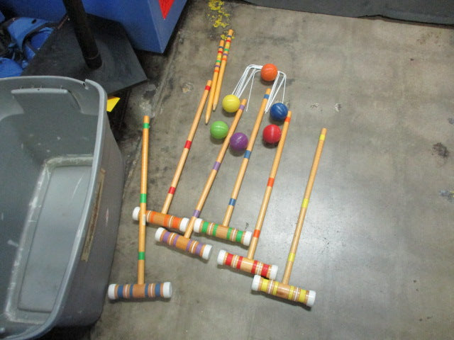 Load image into Gallery viewer, Used Quest Croquet 6 Player Set (One Mallet Cracked)
