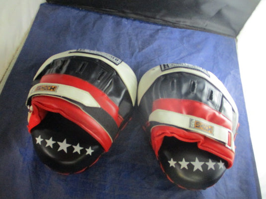 Used Contender Fight Sports Gel Panther Punch Mitts - small tear