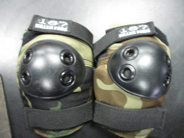 Load image into Gallery viewer, Used 187 Killer Pads Camo Size Junior Elbow Pads
