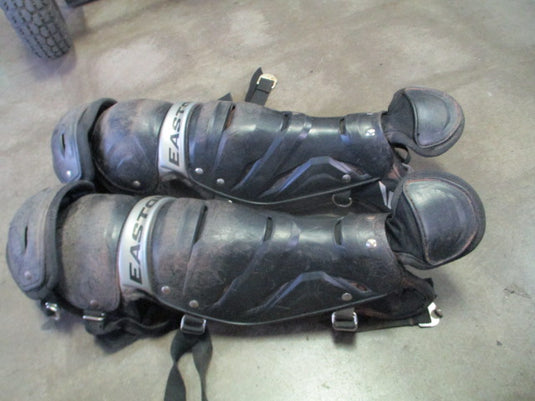 Used Easton Game Time Youth Catcher's Shin Guards Ages 9-12