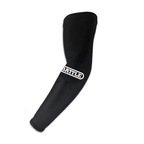 New Battle Performance Football Full Arm Sleeve Pair - Black- Adult L/XL