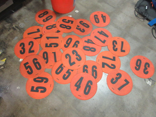 Used Gopher Number Markers - 1 Qty (assorted numbers)