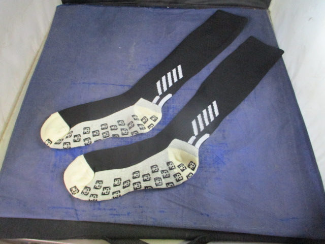 Load image into Gallery viewer, New Black Grip Soccer Socks Size 6 - 8.5
