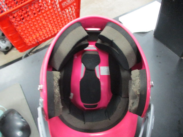 Load image into Gallery viewer, Used Easton Z5 Pink Batting Helmet W/ Mask (Cheek Pads Are Worn)
