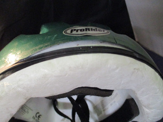 Used Pro Rider Green Bicycle Helmet Size S/M