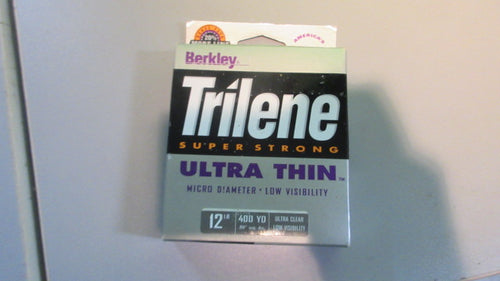 Used Berkley Trilene Super Strong Ultra Thin Fishing Line 12 LB