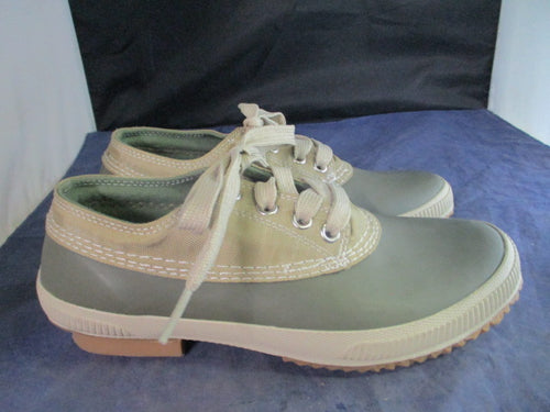 Used London Fog Women's Rubber Waterproof Duck Sneaker Shoes Green Size 7