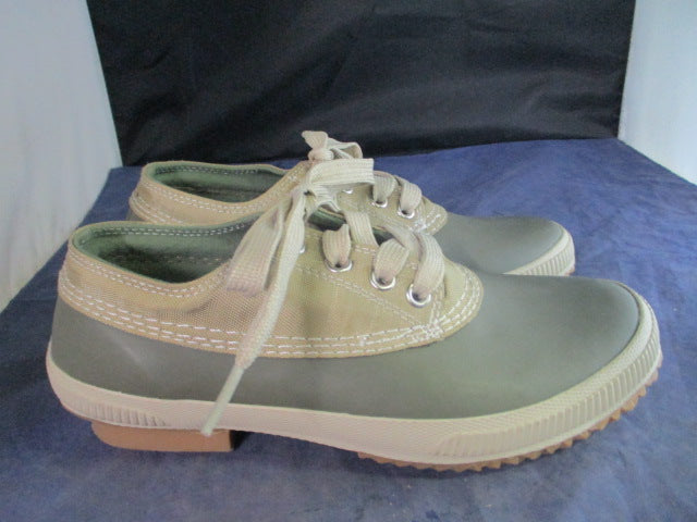 Load image into Gallery viewer, Used London Fog Women&#39;s Rubber Waterproof Duck Sneaker Shoes Green Size 7
