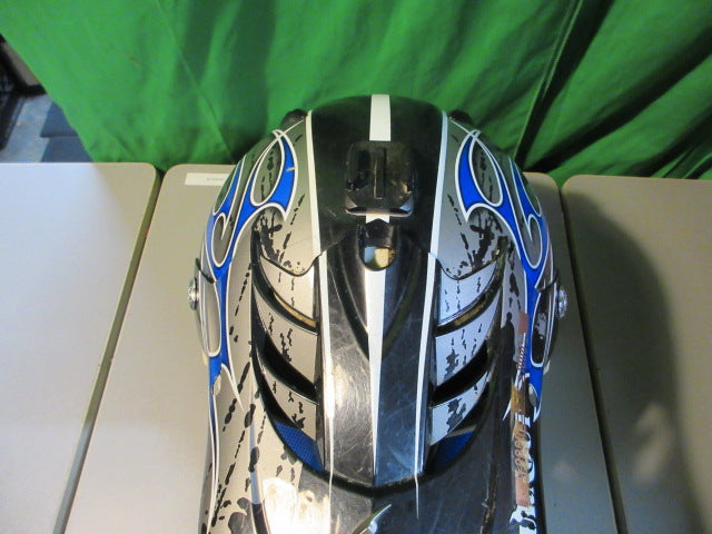 Load image into Gallery viewer, Used Scorpion Exo VX-17 Size Large Motocross Helmet - wear on helmet
