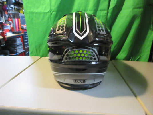 Used Gmax Dot Size Small Black/Green Motocross Helmet