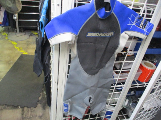 Load image into Gallery viewer, Used Sea Doo Stallion Junior Shorty Wetsuit Size 12
